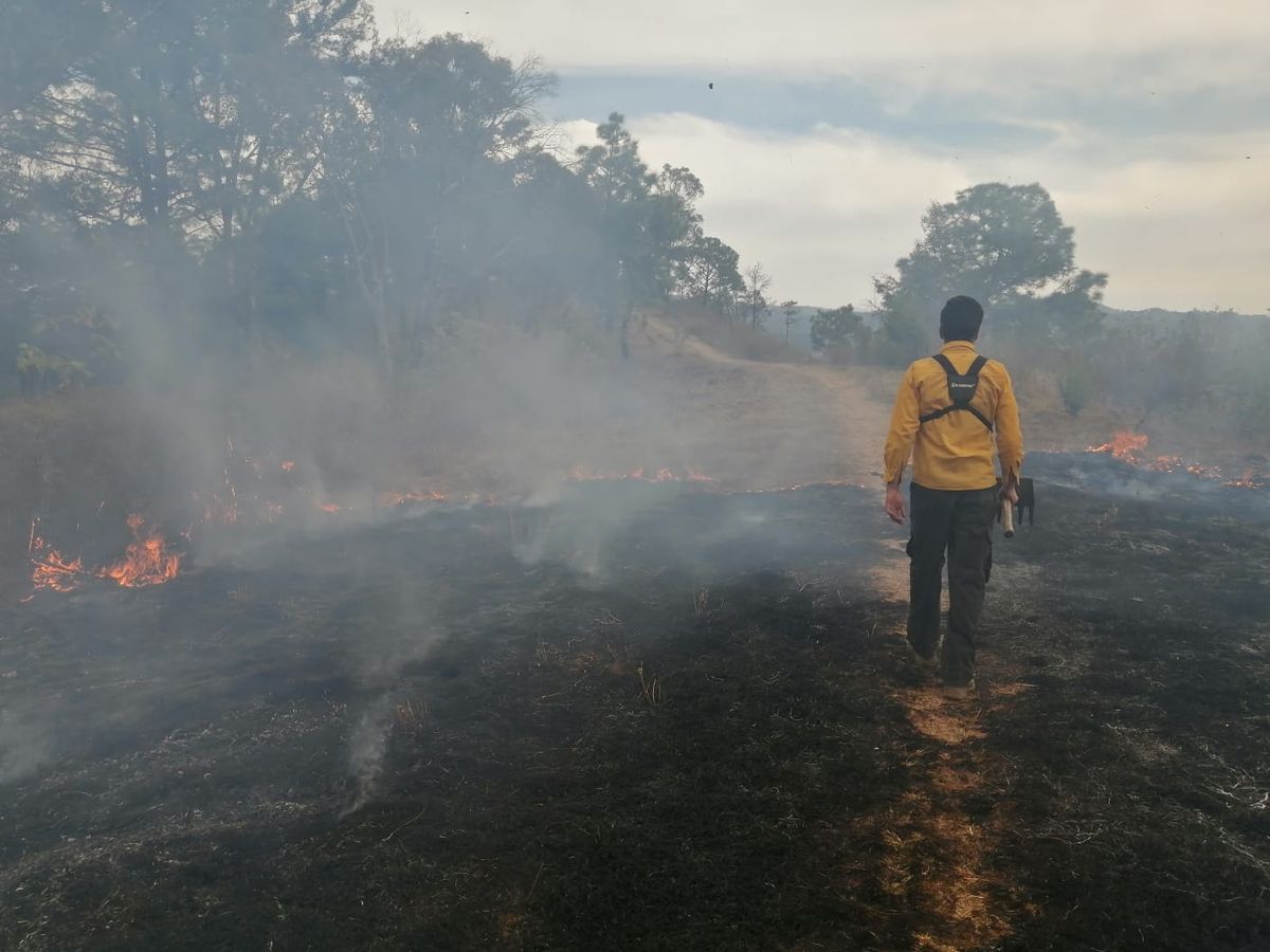 Se incendia el Cerro Blanco
