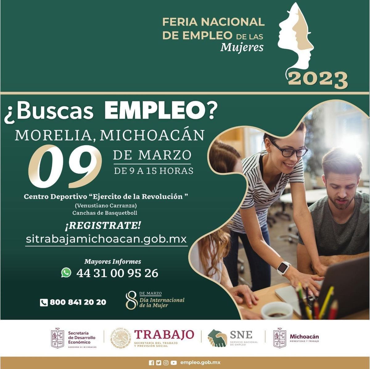Ofertarán en Michoacán mil 400 vacantes en primera Feria Nacional de Empleo