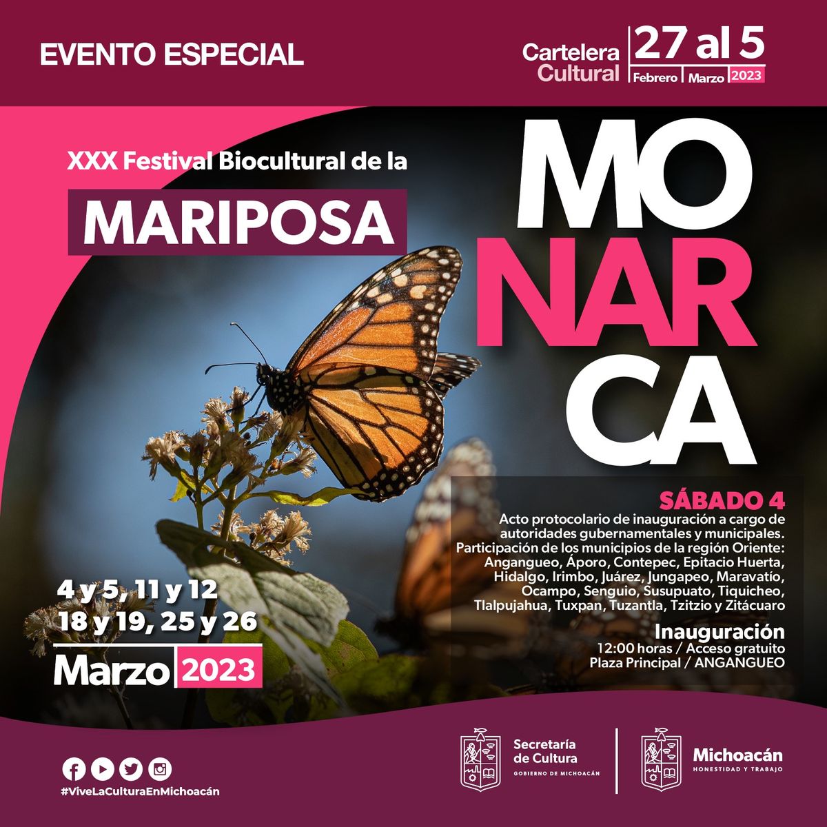 Coro de Michoacán inaugurará Festival Biocultural de la Mariposa Monarca