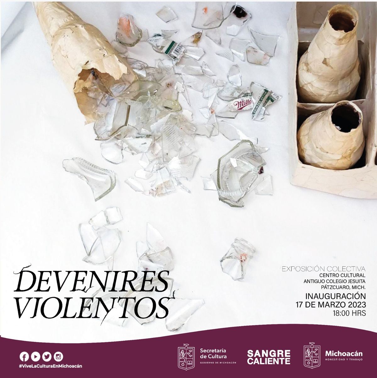 Invita Secum a la exposición colectiva Devenires Violentos, en Pátzcuaro