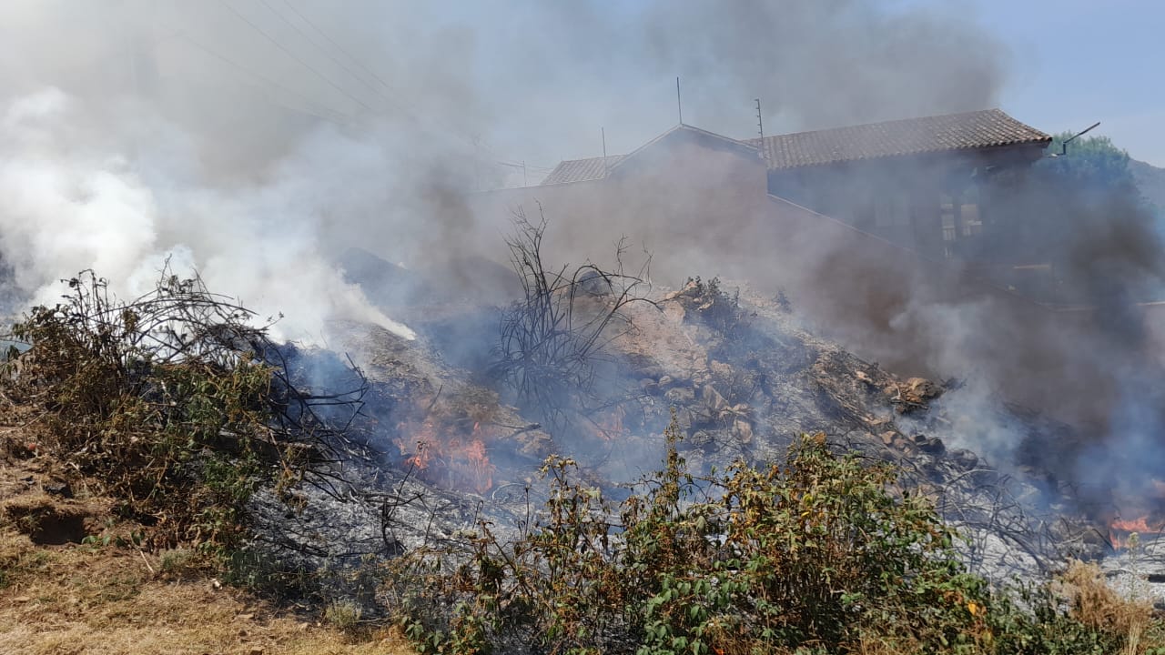 Otro incendio en Pátzcuaro