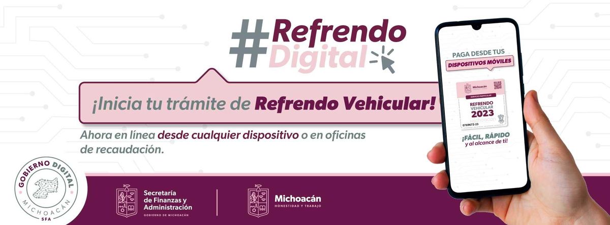 Reporta Finanzas 515 mil refrendos digitales en primer trimestre de 2023