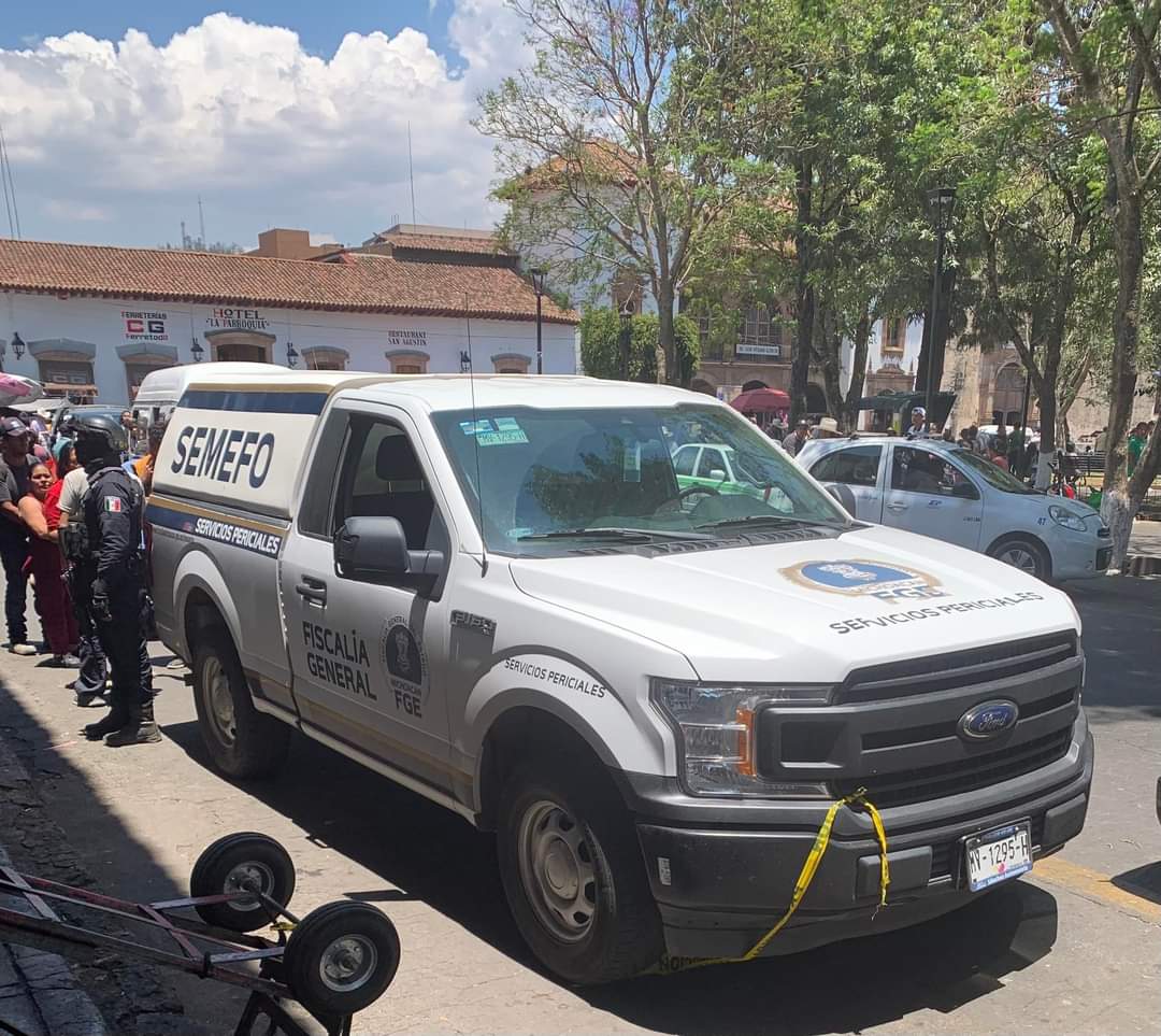 Muere una persona en el Centro de Pátzcuaro