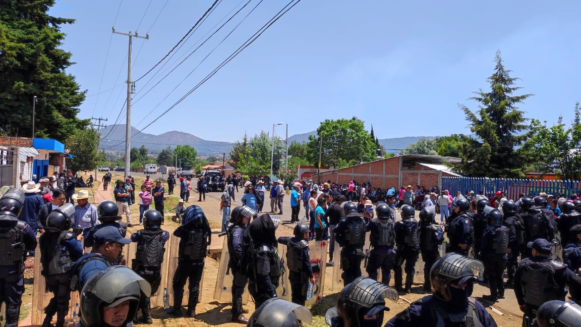 Se enfrentan comuneros en Uricho por el tema de la consulta para el autogobierno