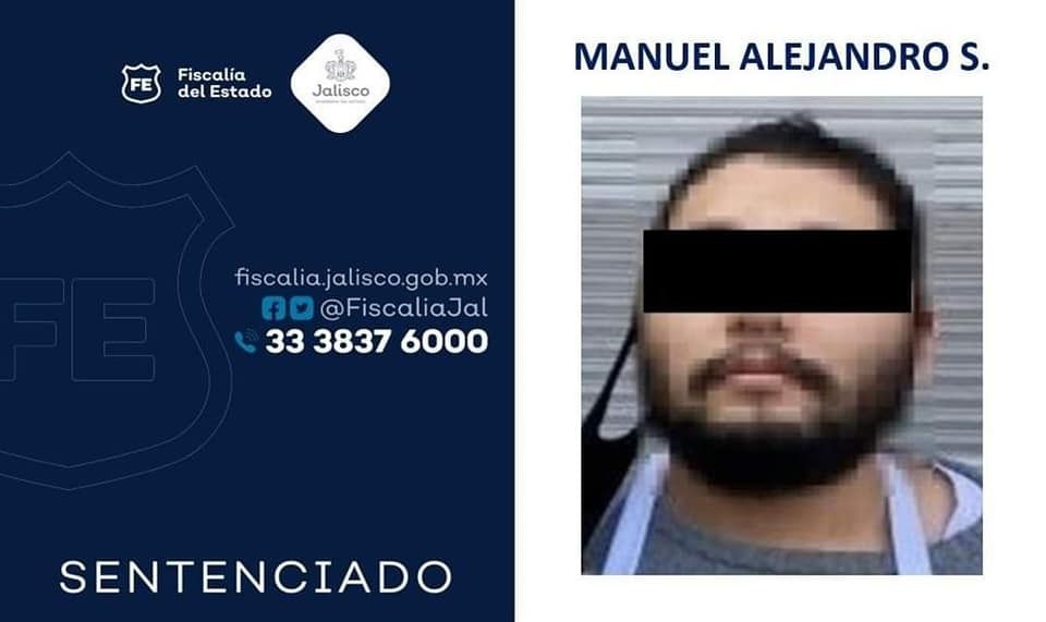 Fiscalía de Jalisco, logra sentencia de 40 años en prisión para el feminicida de Helida Yuritzbi