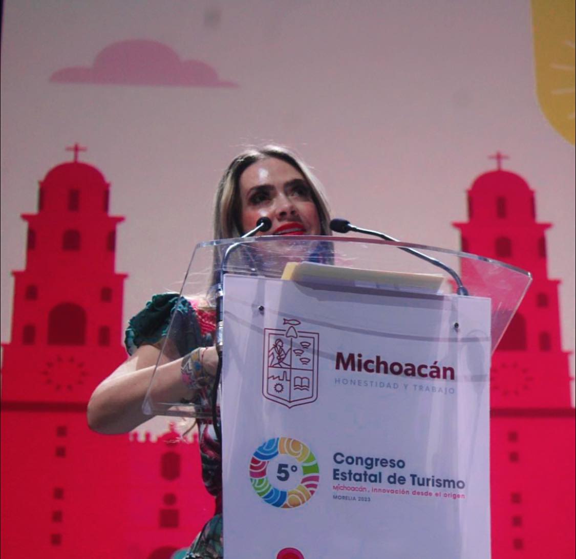 Desde el Congreso Estatal de Turismo, Samanta Flores reafirma su compromiso con Michoacán