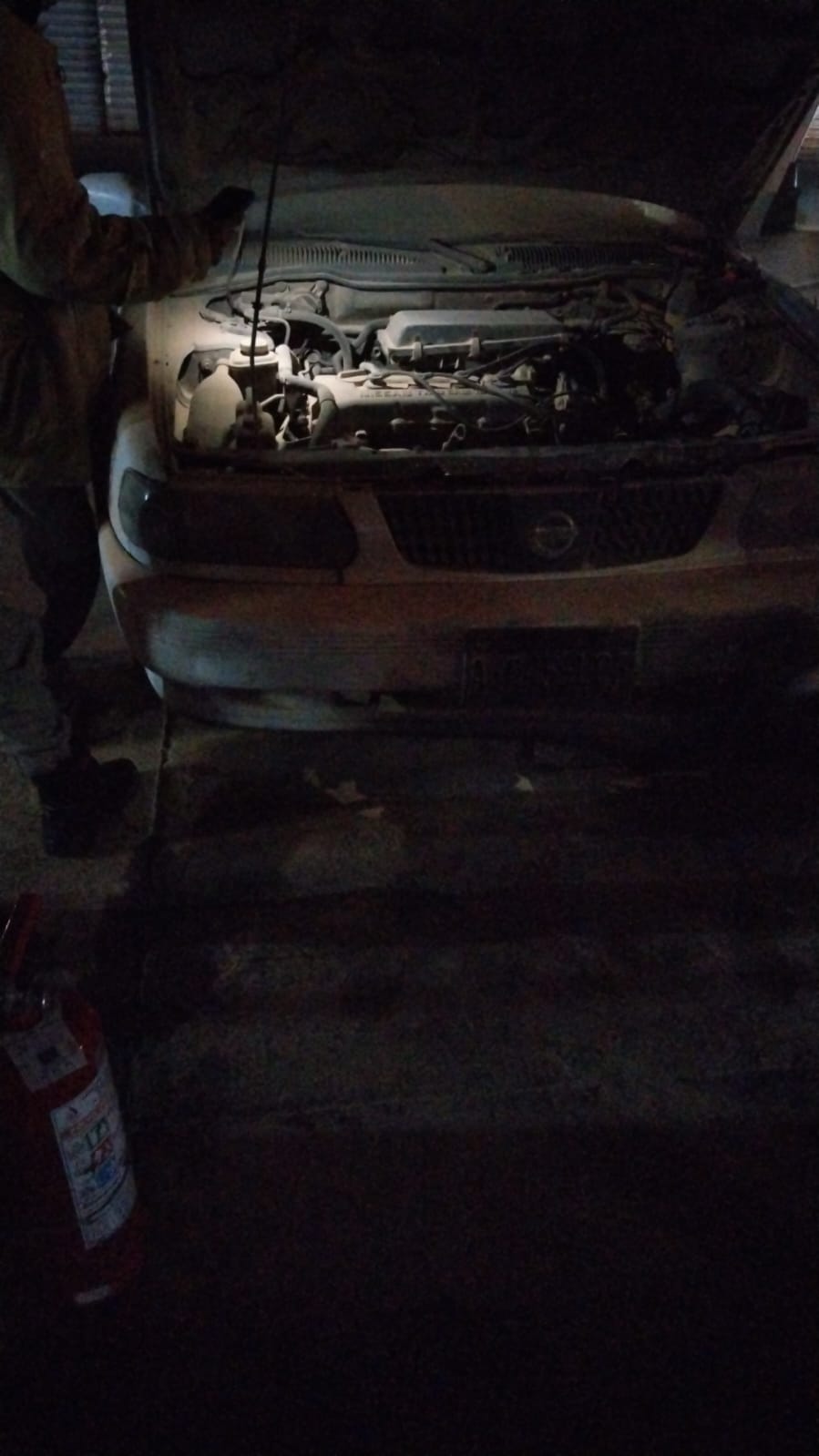 Se incendia taxi en Pátzcuaro