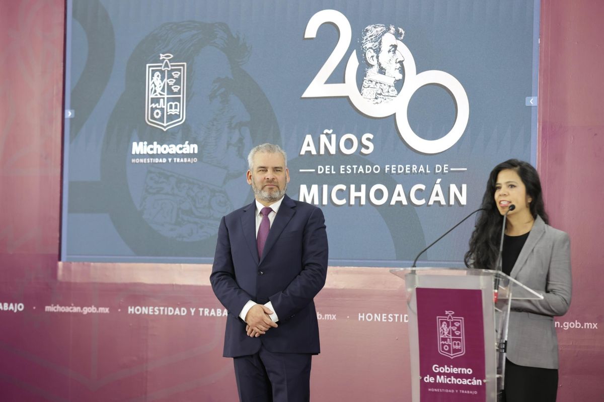 Anuncian festejos por los 200 años de Michoacán como estado federal