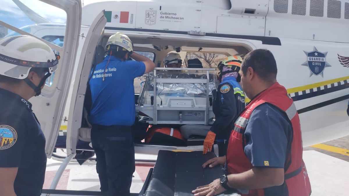 SSP traslada vía aérea a recién nacida con complicaciones de salud