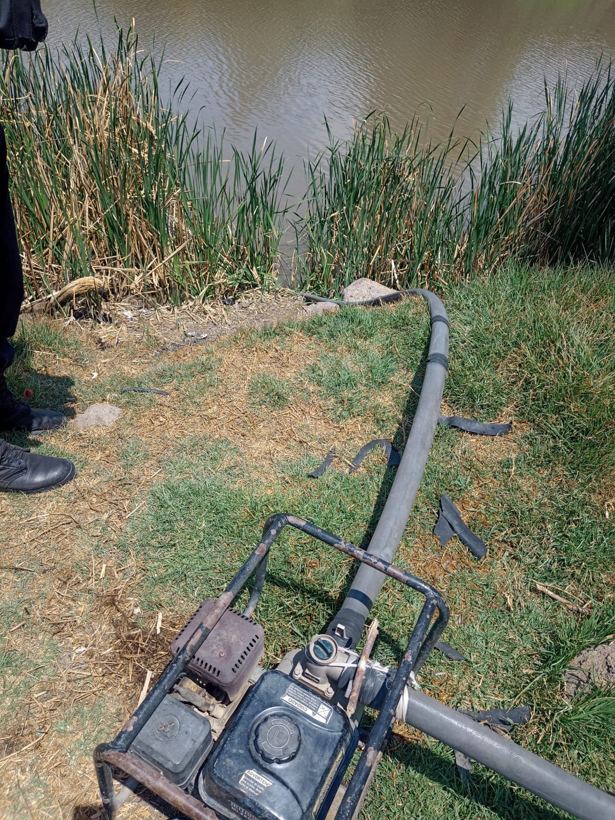 Inhabilita Guardia Civil tercera toma para el huachicoleo de agua en el lago de Pátzcuaro