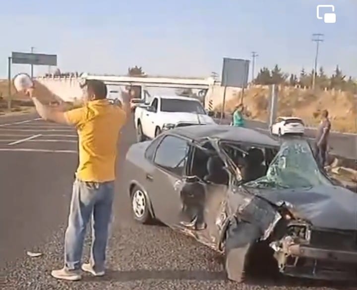 Cinco lesionados en accidente