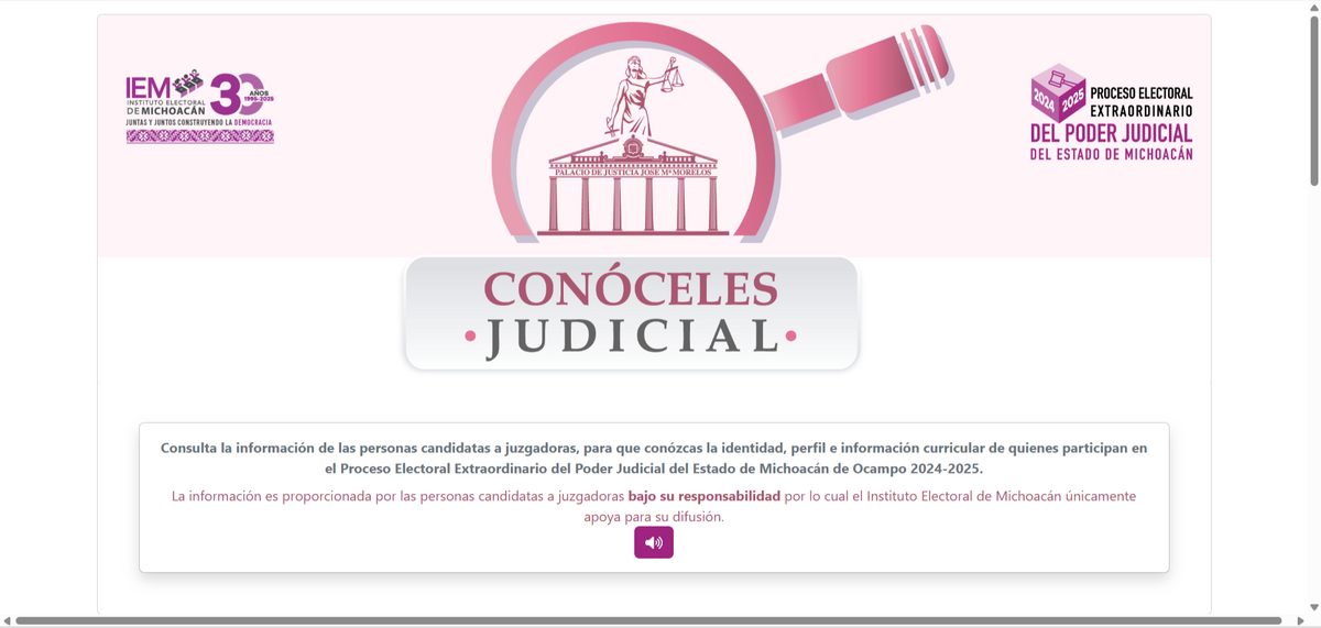 Sistema de “Conóceles Judiciales”