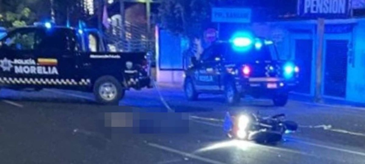 Motociclista perdió la vida en un choque en Morelia