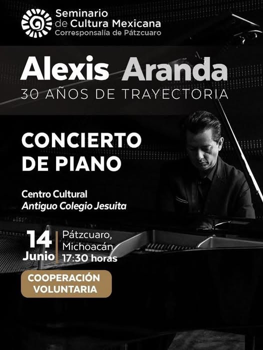 El Maestro Alexis Aranda, celebrará trayectoria artística en Pátzcuaro