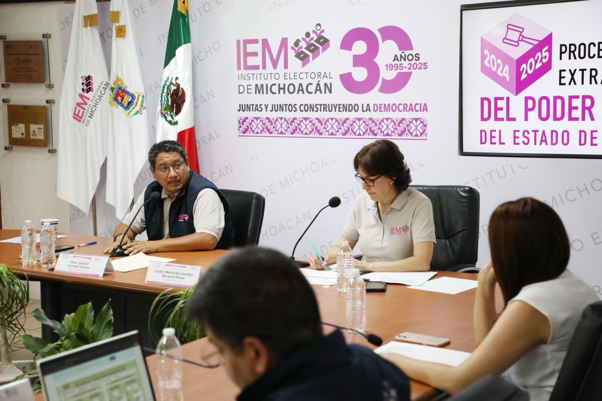 Presentan informe de los cómputos de las elecciones
del poder judicial de Michoacán