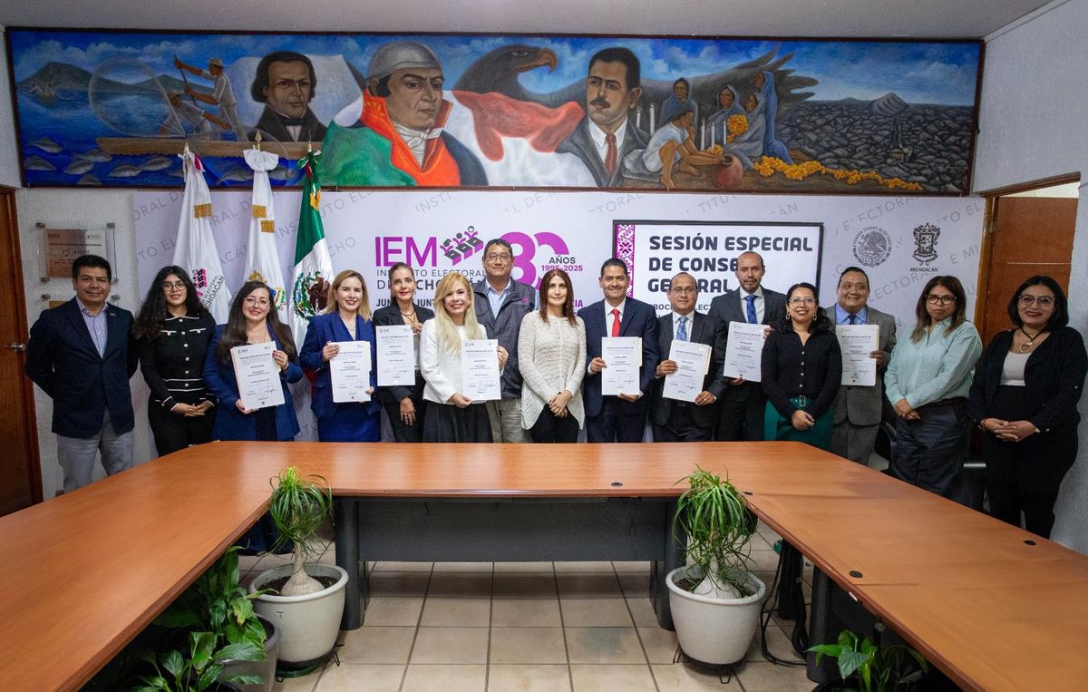 Entrega el IEM constancias de mayoría a Magistraturas de Disciplina Judicial, Penales y Juzgados Laborales