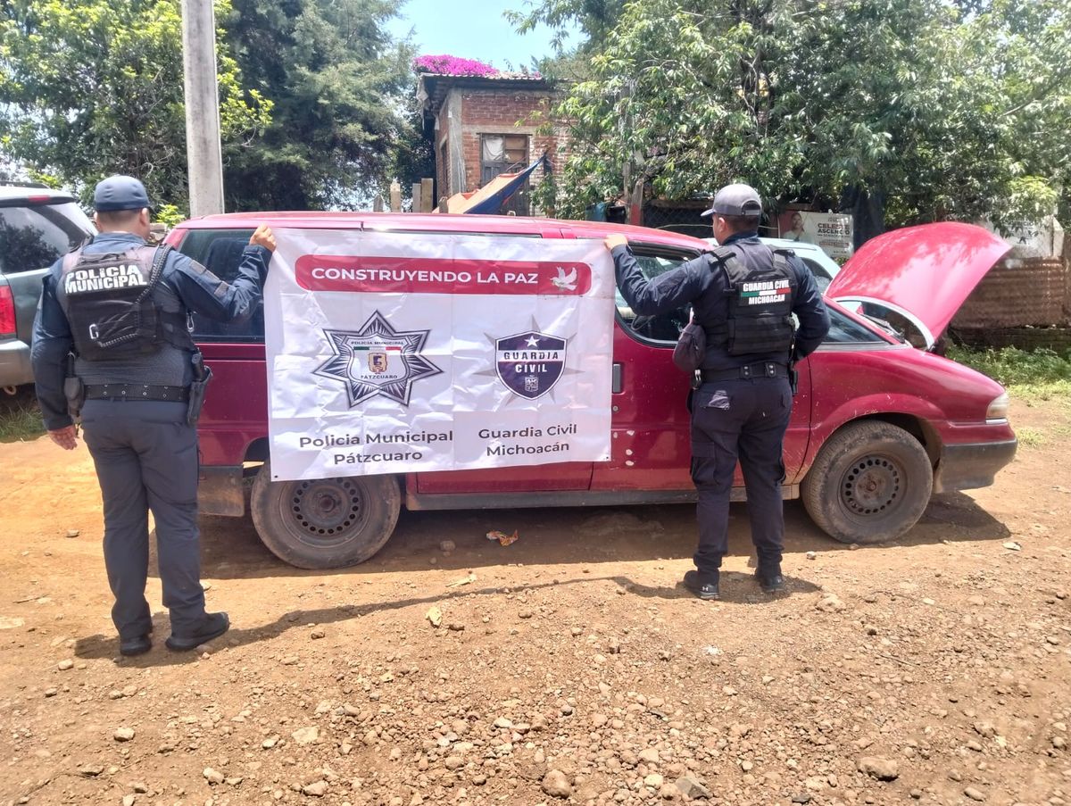 Camioneta robada en un taller mecánico en Pátzcuaro, fue localizada