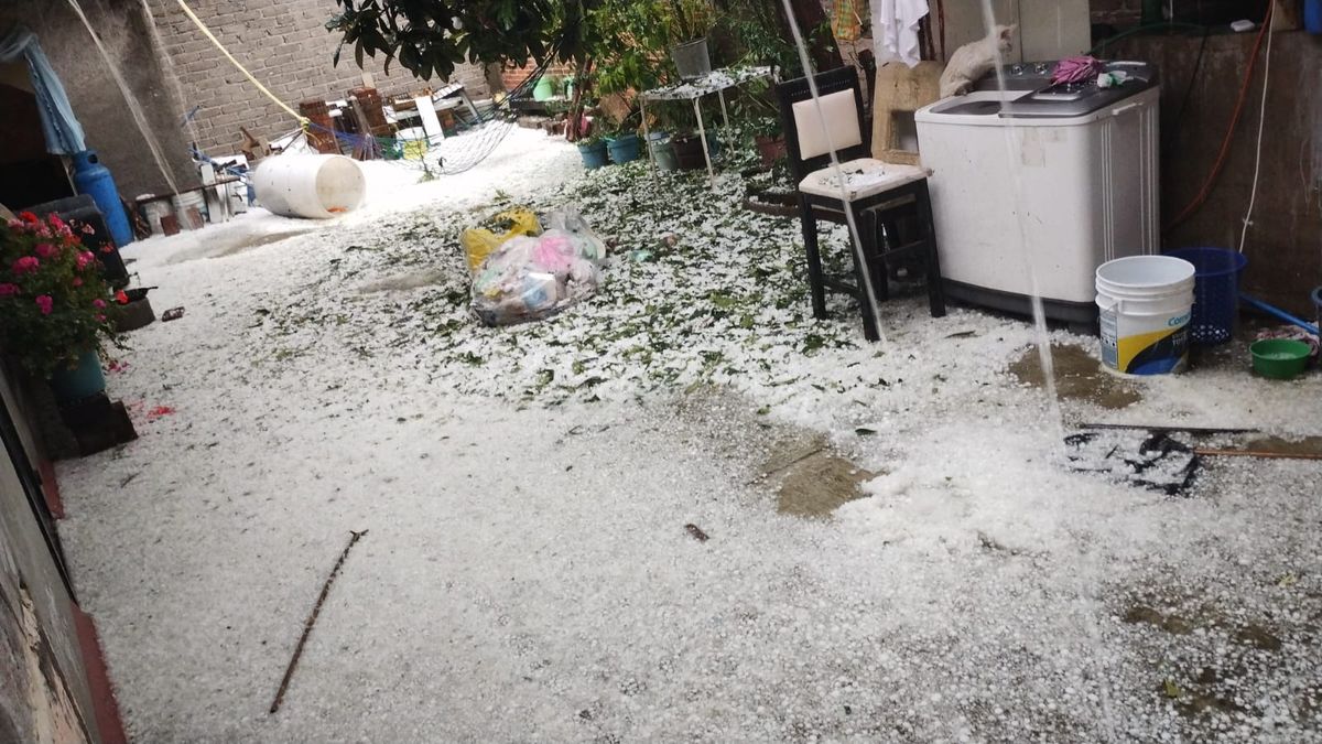Sendas tormentas con granizo azotan dos zonas del estado este sábado