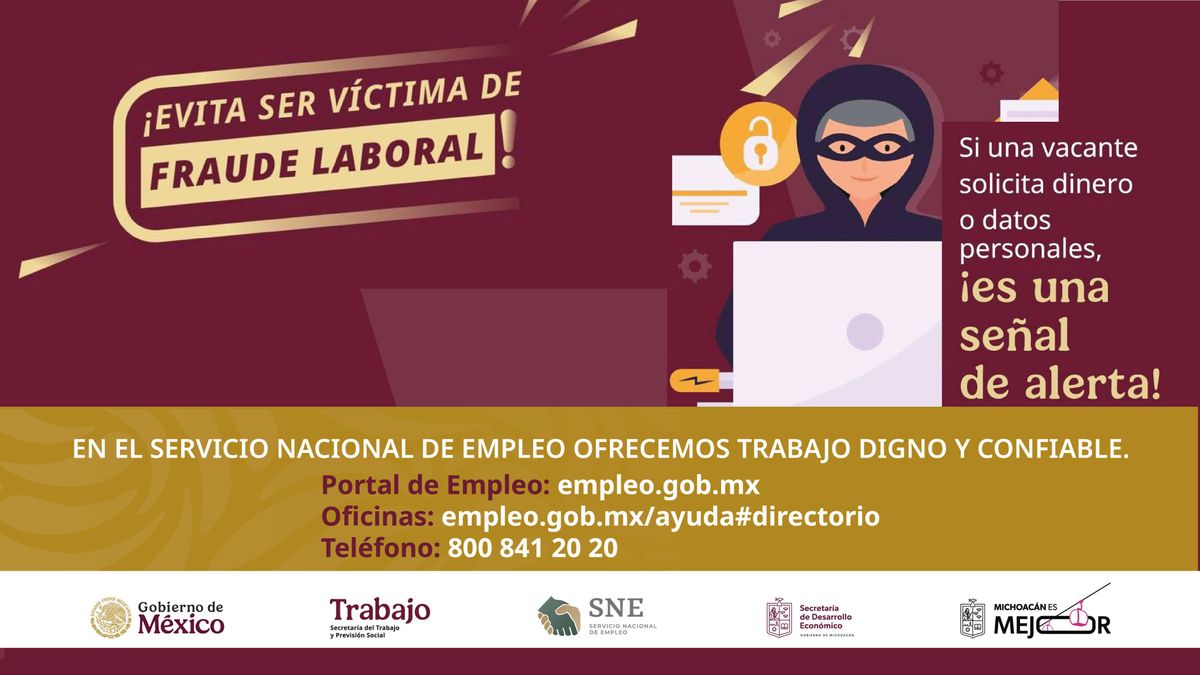 Sedeco advierte sobre fraudes en ofertas de empleo para el extranjero