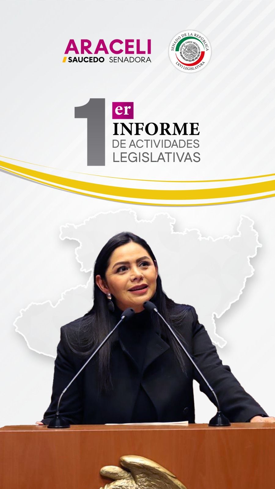 Araceli Saucedo presentará informe legislativo