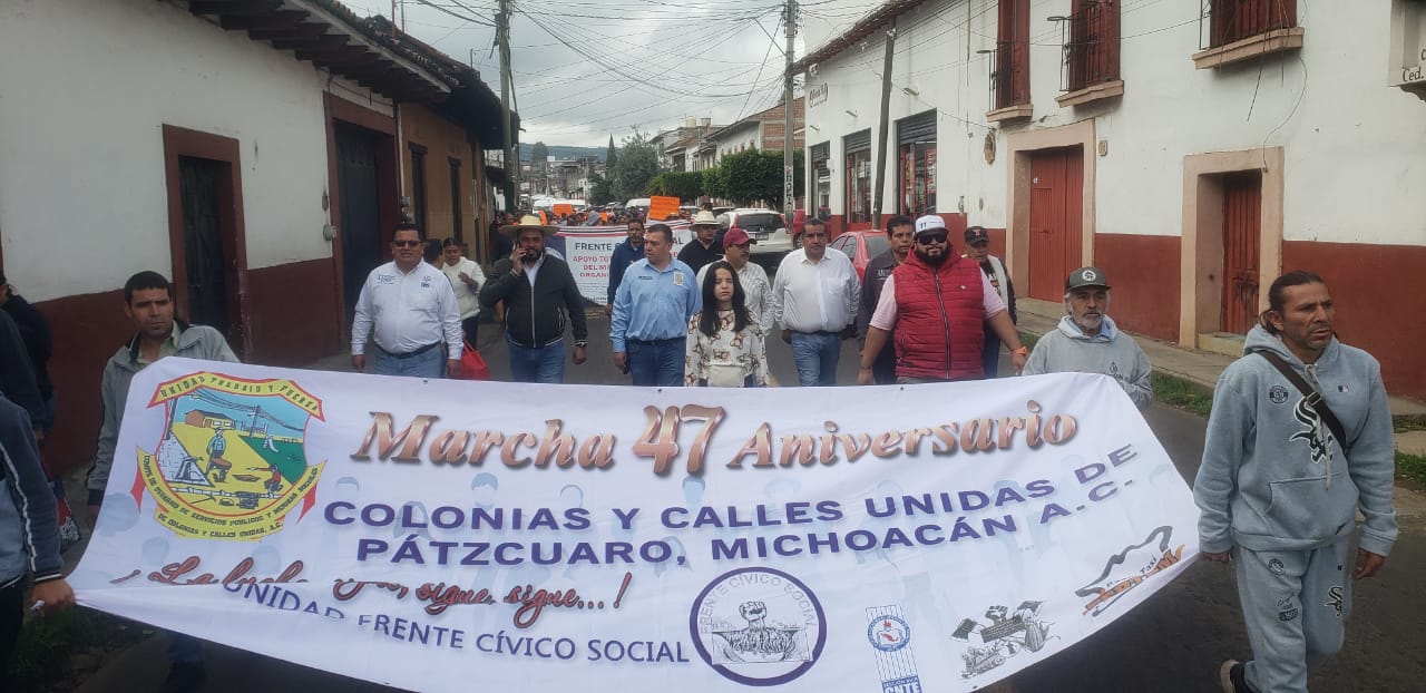 Colonias y Calles Unidas de Pátzcuaro cumple 47 años de gestión, lucha y asesoría en favor de los más vulnerables