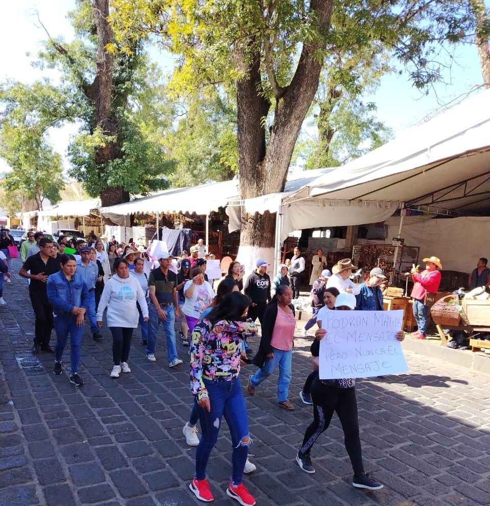 También marchan en Pátzcuaro