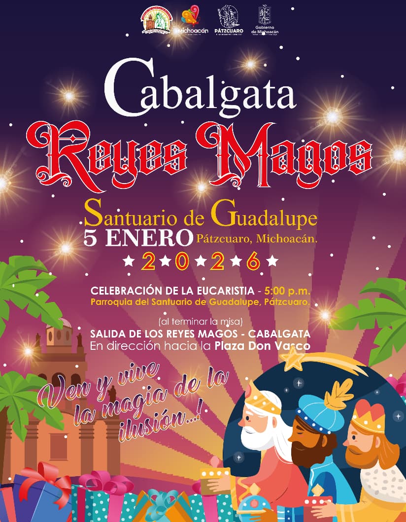 Invitan a la Cabalgata de Reyes Magos en Pátzcuaro