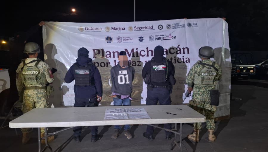 Cae sujeto con droga