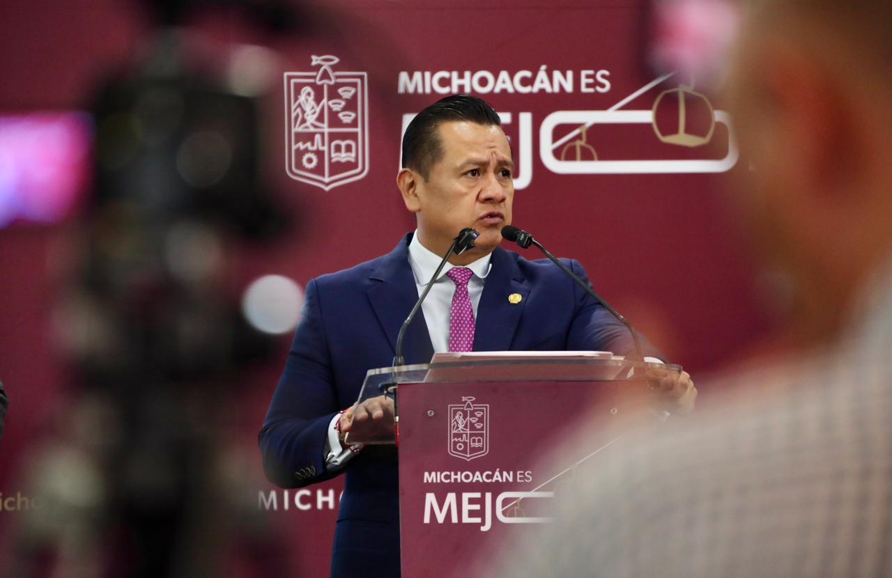 Carlos Torres Piña informa avances decisivos en tres casos de alto impacto en Michoacán