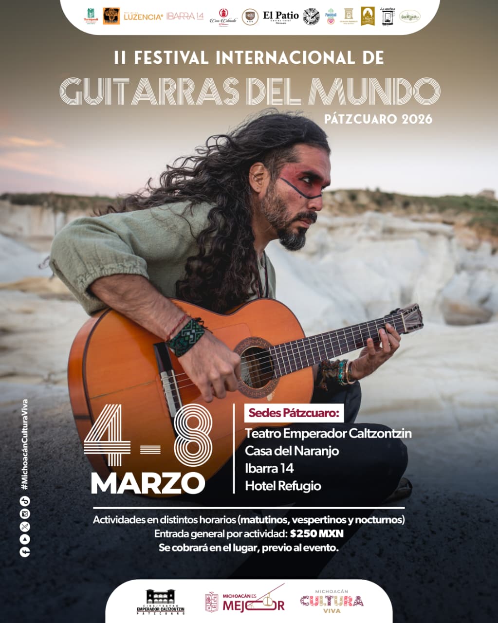 Pátzcuaro y Morelia, sedes del Festival Internacional de Guitarras del Mundo: Secum