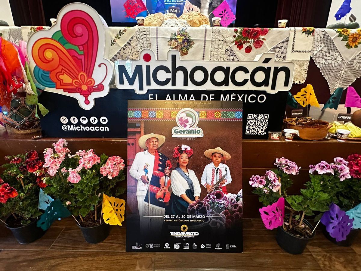 Tingambato se llenará de color con su Feria del Geranio: Sectur