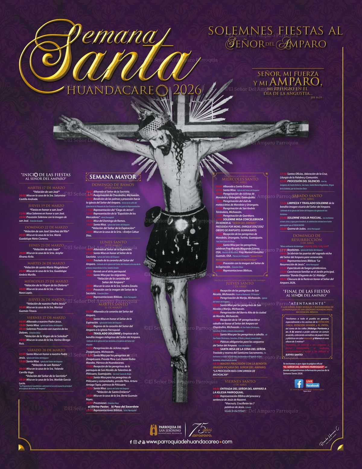 Semana Santa de Huandacareo 2026 prevé más de 120 mil visitantes: Sectur