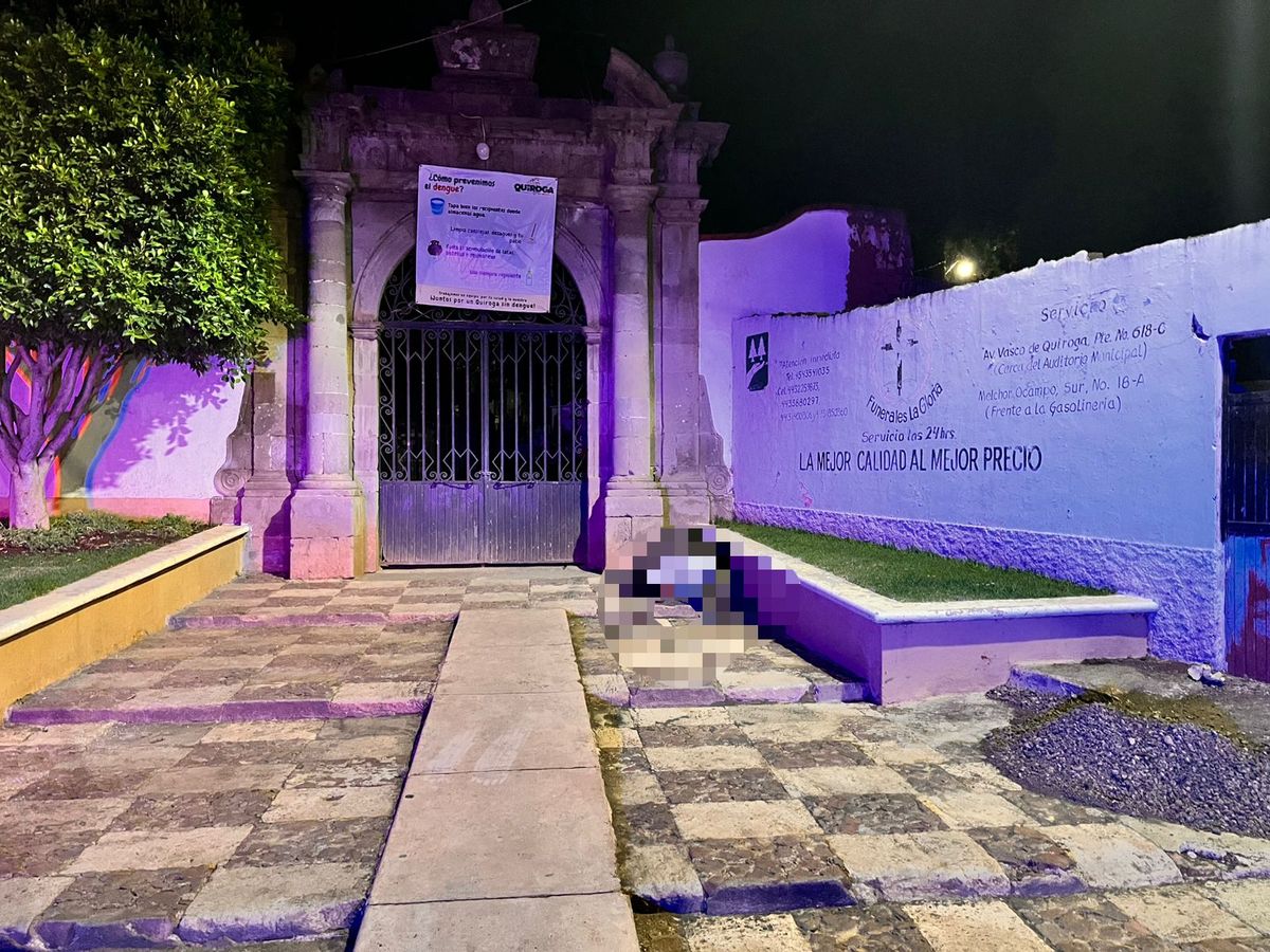 Una persona sin vida en Quiroga