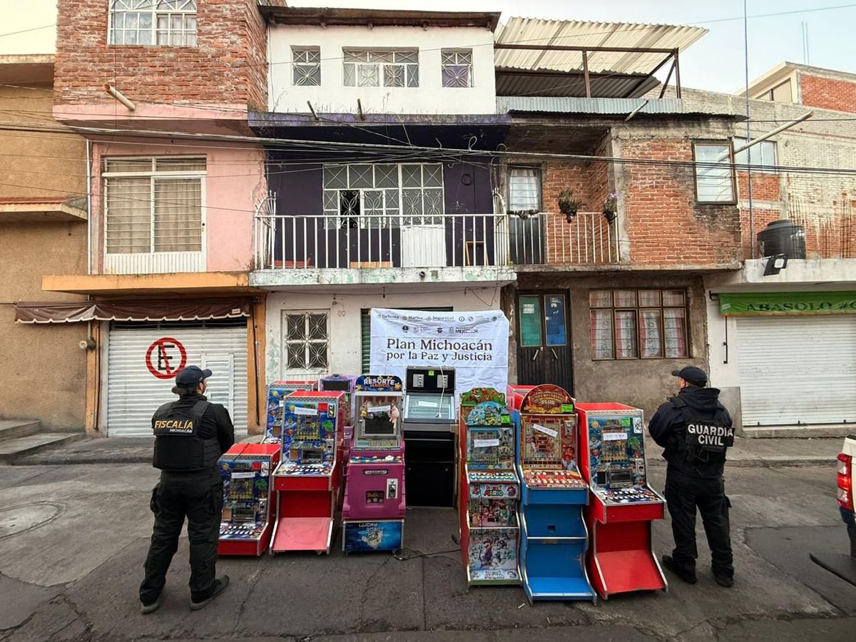 SSP asegura 49 máquinas tragamonedas en Quiroga
