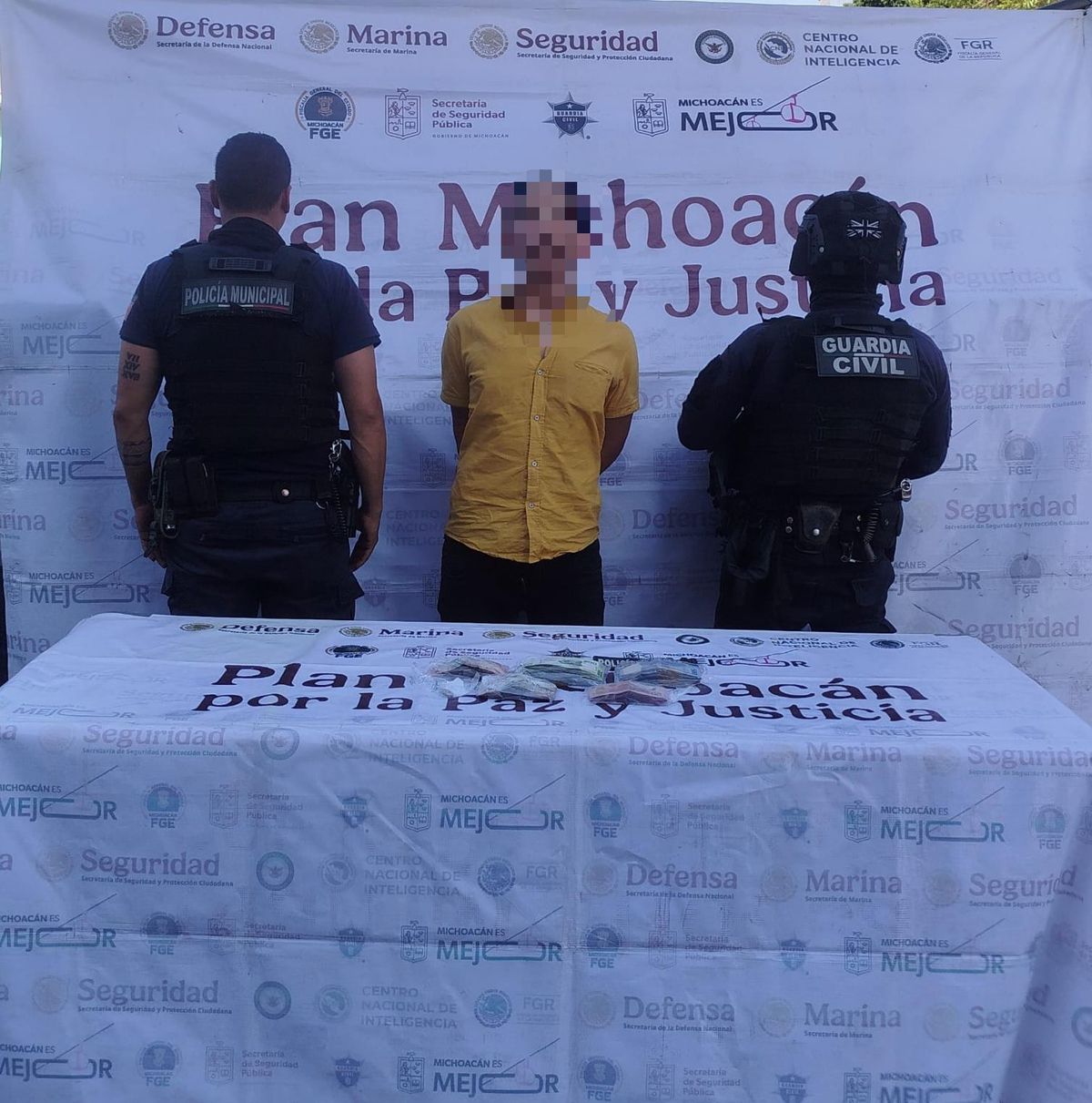 Detiene Guardia Civil a presunto asaltante de comercios en Jacona; le aseguran más de 53 mil pesos