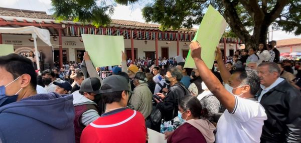 Manifestación en la Feria del Cobre