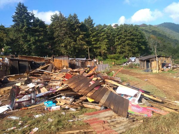 Cronología del desalojo en el área de "La Valeciana" en Pátzcuaro