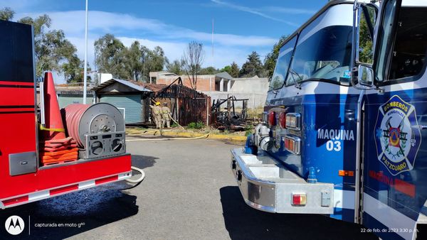 Se incendió bodega en Pátzcuaro