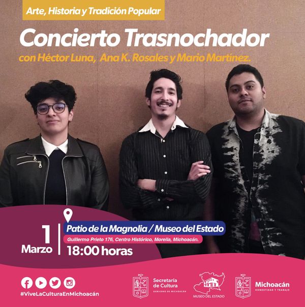 Invita Secum al concierto Trasnochador, en el Museo del Estado