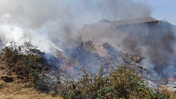 Otro incendio en Pátzcuaro