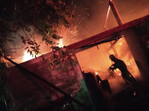 Se incendia taller en Santa Clara