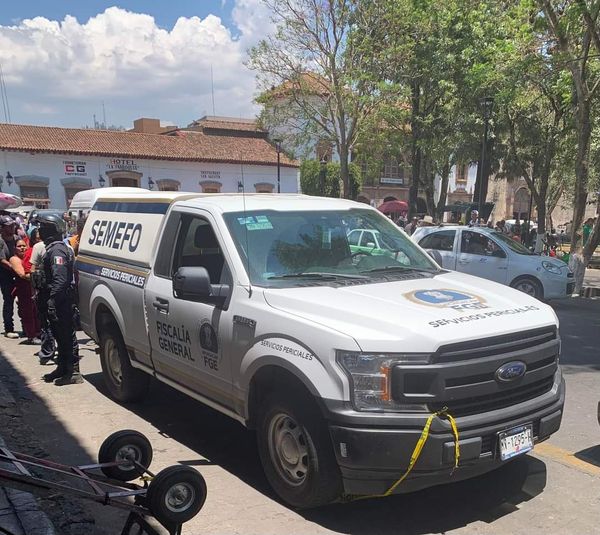 Muere una persona en el Centro de Pátzcuaro