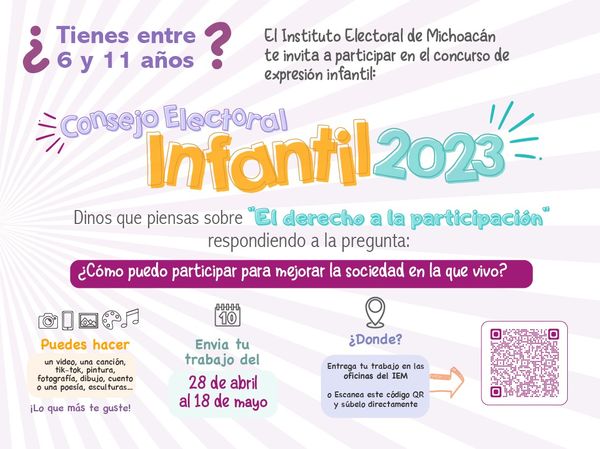 Lanza IEM concurso de Expresión Infantil 2023.