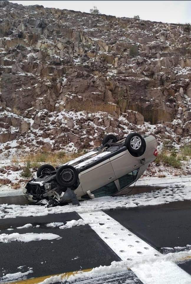 Fuerte granizada sorprende en Michoacán
