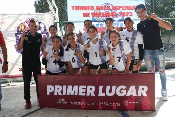 Quiroga, campeón absoluto de voleibol de Torneo de la Esperanza en Santa Ana Maya