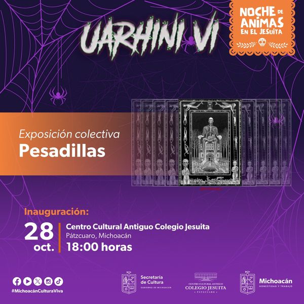 Secum invita a la expo Pesadillas, en el Colegio Jesuita de Pátzcuaro