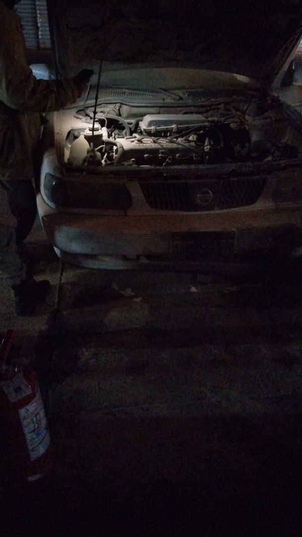 Se incendia taxi en Pátzcuaro