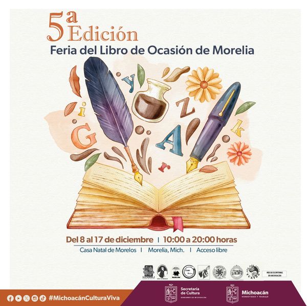 Arranca en Morelia la Feria del Libro de Ocasión