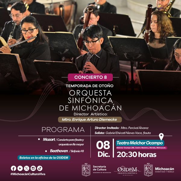 Obras de Mozart y Beethoven en el próximo concierto gratuito de la Osidem