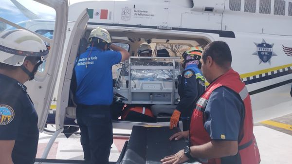 SSP traslada vía aérea a recién nacida con complicaciones de salud